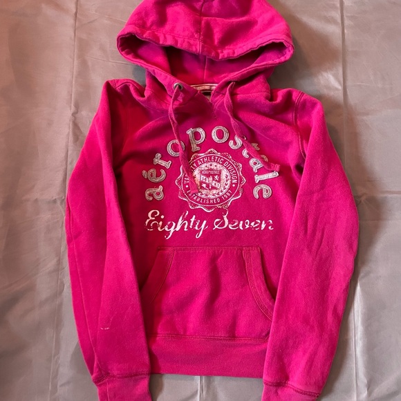y2k pink aeropostale hoodie - Picture 3 of 6